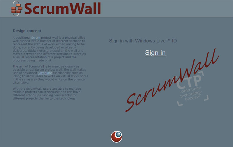 ScrumWall splashscreen